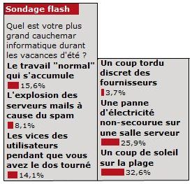 Sondage : le DSI en vacances craint pour son SI