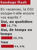 Sondage flash : les DSI restent tr&egrave;s professionnels en vacances
