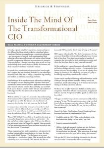 Inside The Mind Of The Transformational CIO