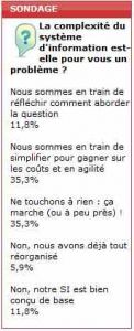 Sondage flash : la complexité du système d'information toujours en question